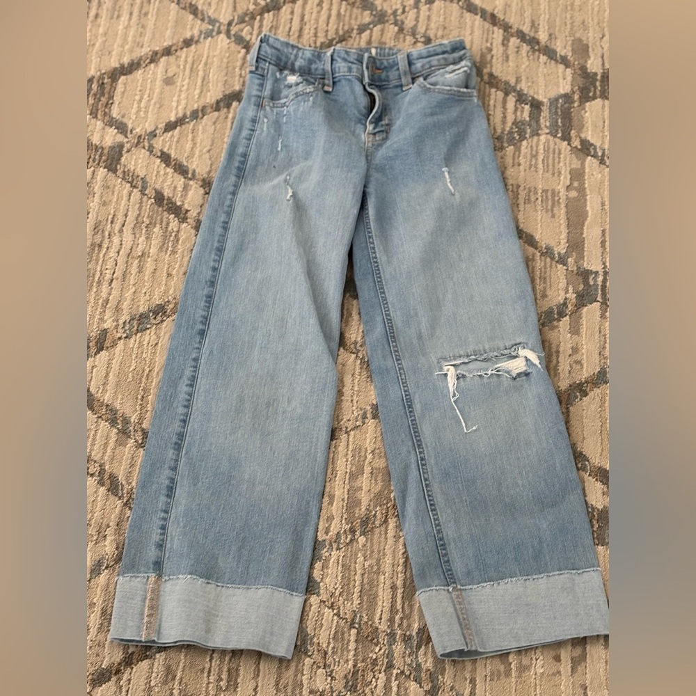 Abercrombie Kids Light Blue Distressed Jeans